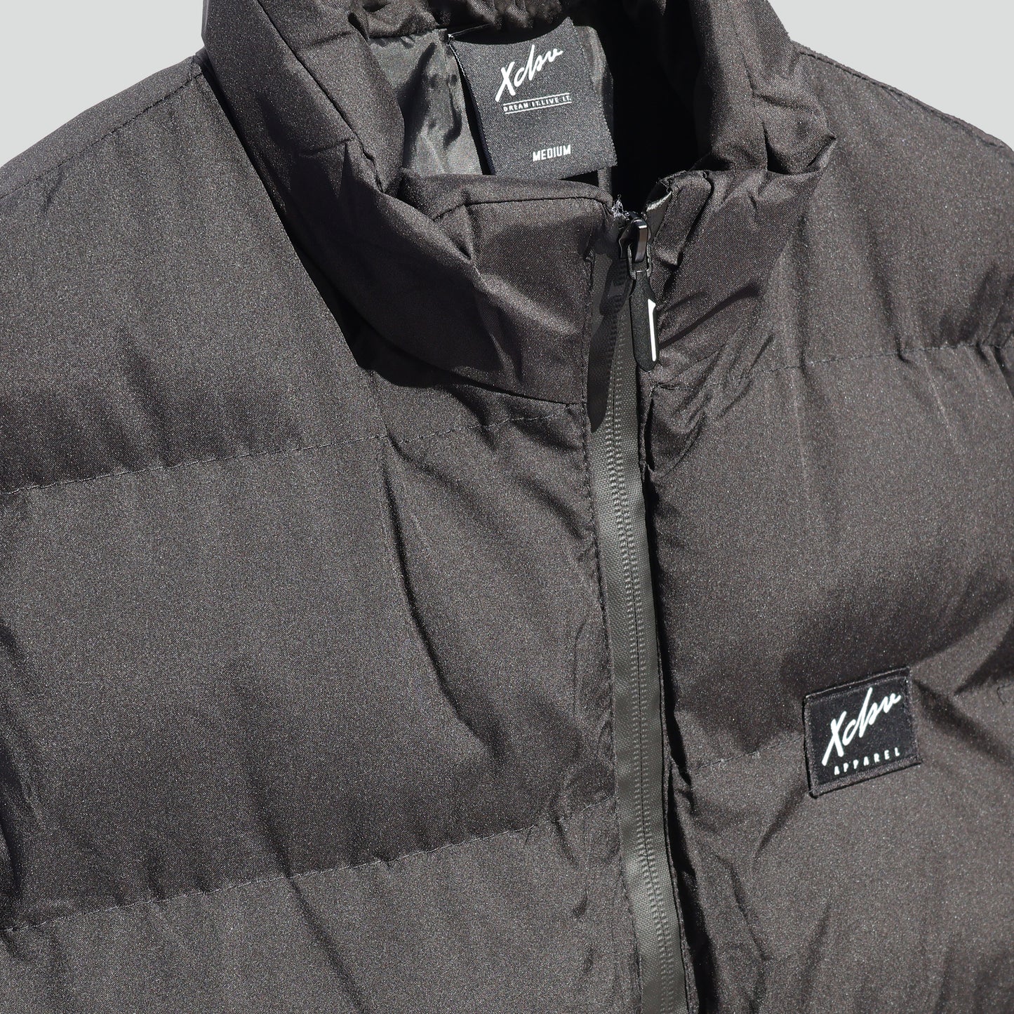 Le Crew Black Puffer Vest