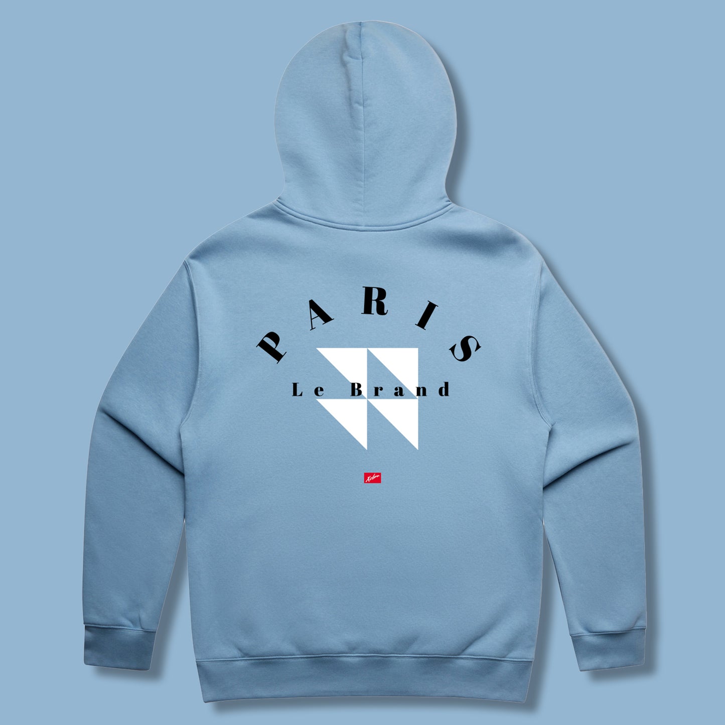 Le Paris Oversized Hoodie Carolina Blue