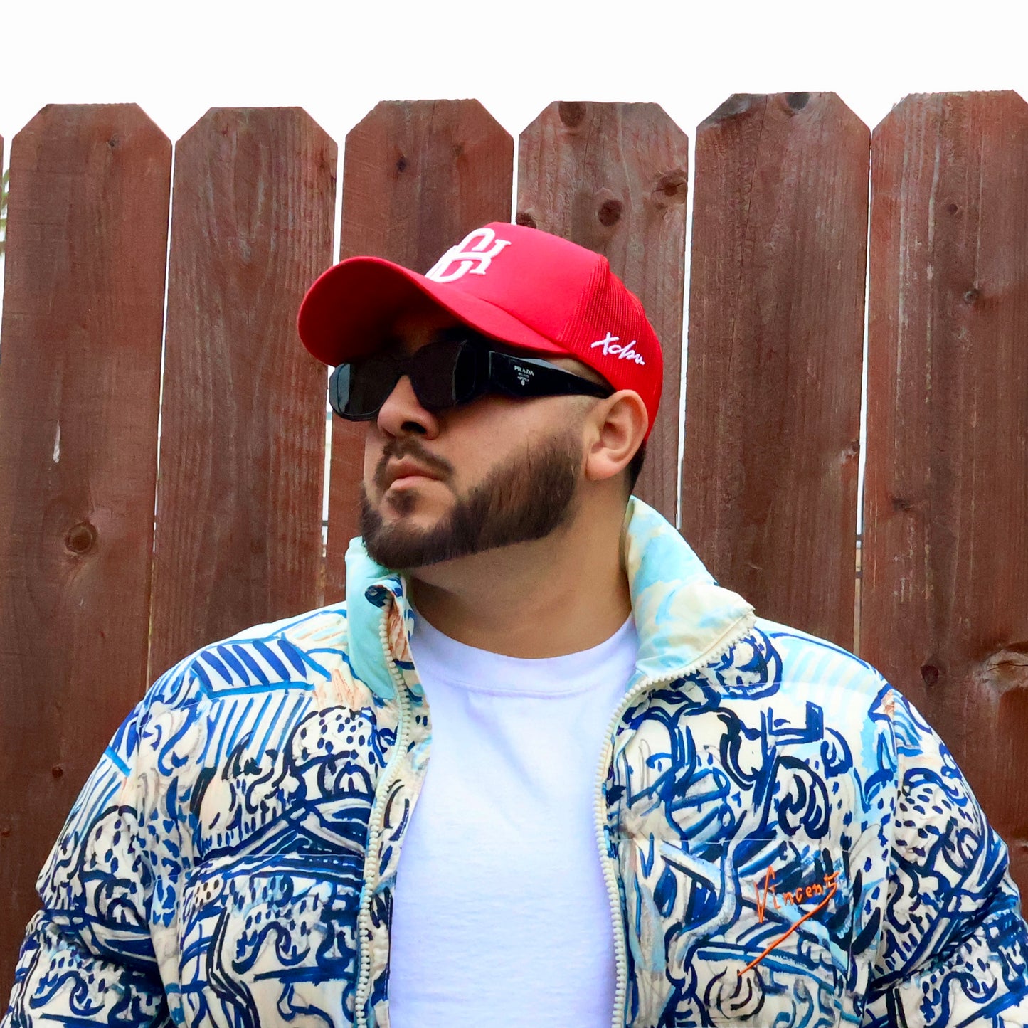 Xclsv XC logo Red frame trucker SnapBack