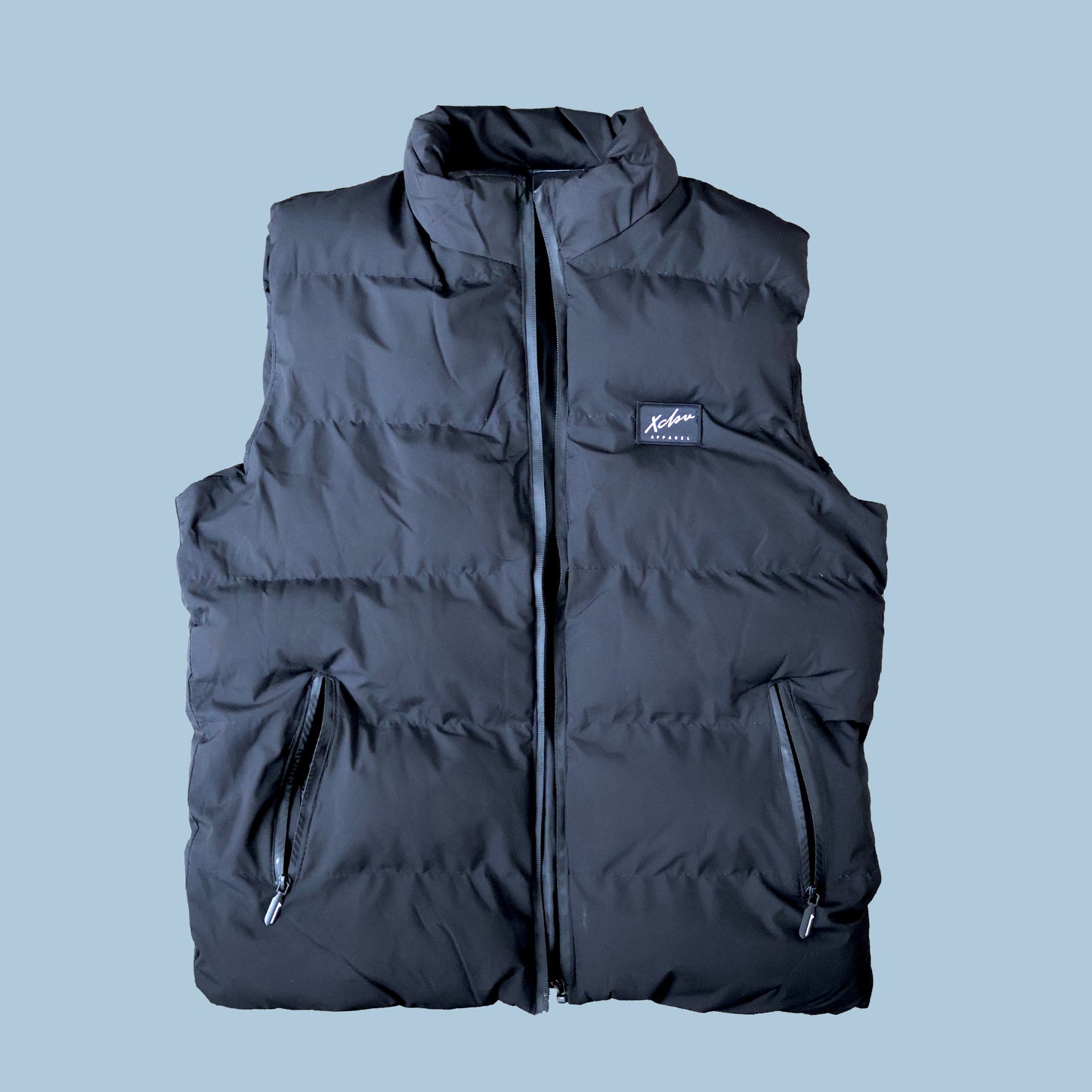 Le Crew Black Puffer Vest