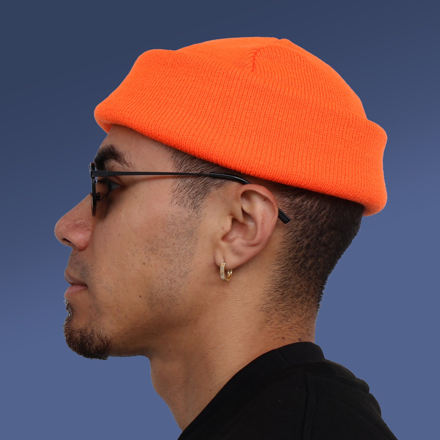 Orange Le Crew Mid Cuff Beanie