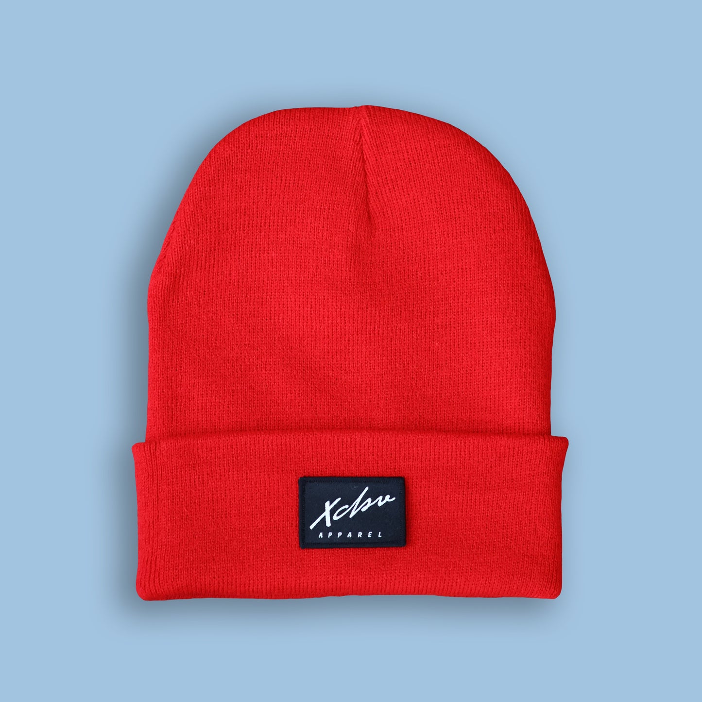 Red Le Crew Mid Cuff Beanie